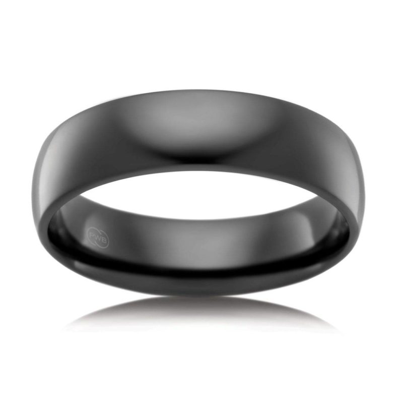 Modern & comfortable, this black zirconium ring is perfect as a wedding band or dress ring.  Made out of one of the strongest metal, this ring is made to last!