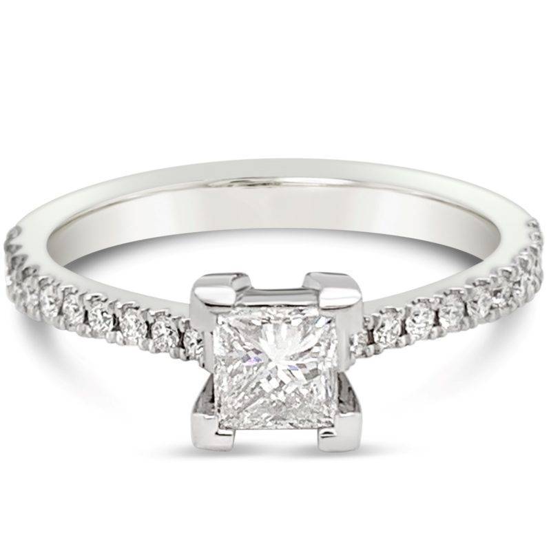 lassic yet modern, this 0.50ct vee claw ring makes the perfect engagement ring, exactly what she has always dreamed of.