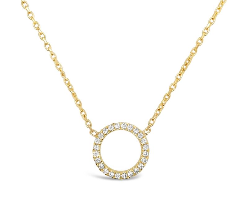 Circle of Diamonds Pendant in Yellow Gold - Gold River Jewellers