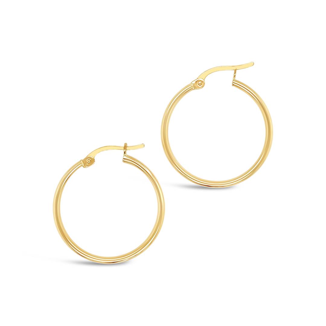 9ct Yellow Gold Hoop Earrings - Gold River Jewellers