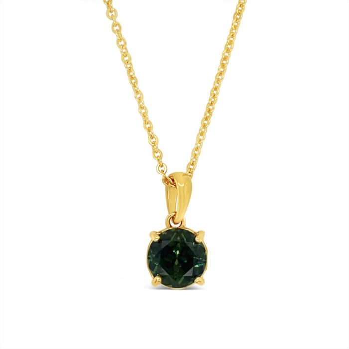 Yellow Gold Parti Sapphire Pendant - Gold River Jewellers