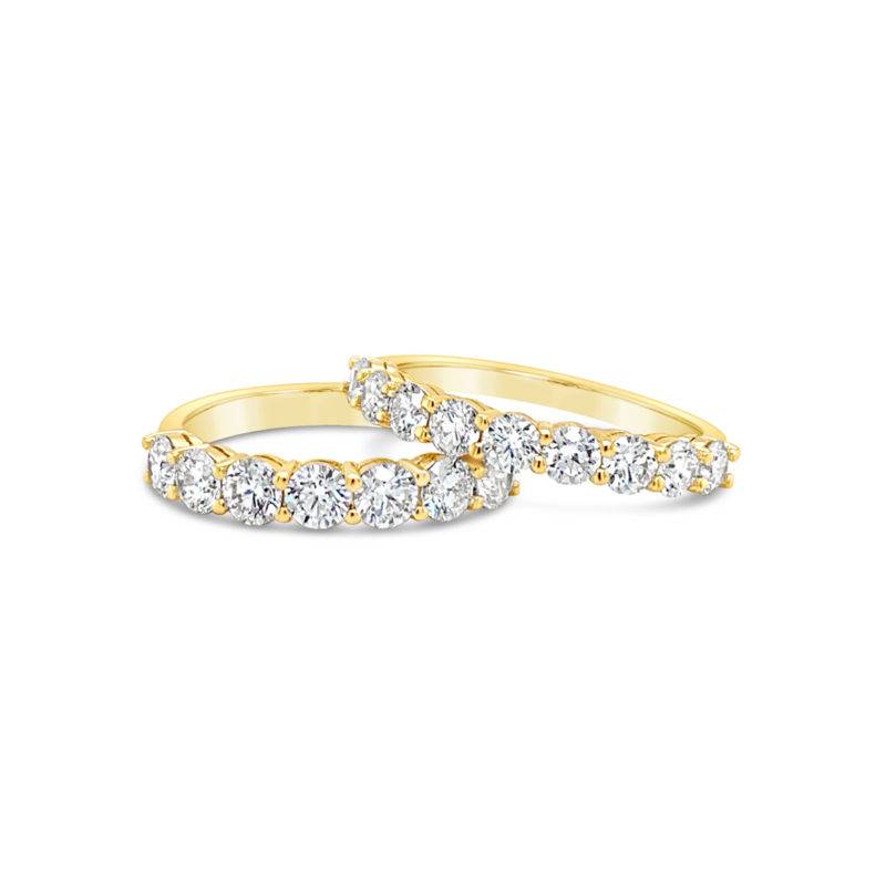 Yellow Gold Diamond Share Claw Ring - Gold River Jewellers