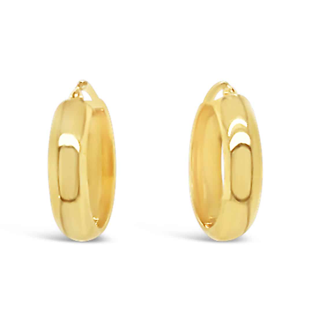 Round Hoop Earrings - Gold River Jewellers
