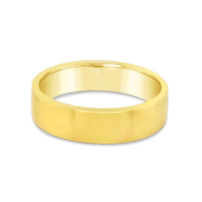 Plain Brush Finish Gents Ring - Gold River Jewellers