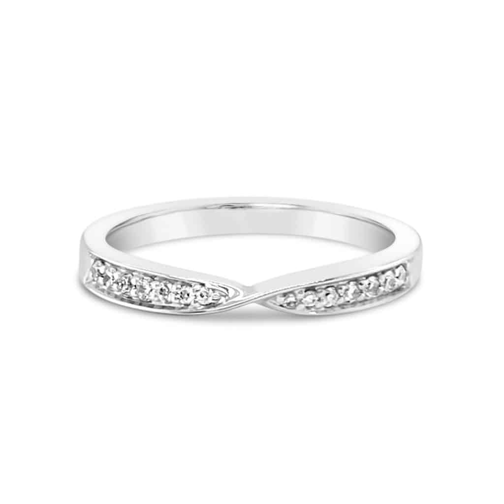 Channel Set Diamond Twist Ring - Gold River Jewellers